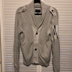 Rarefied Military Style Cardigan Mens M